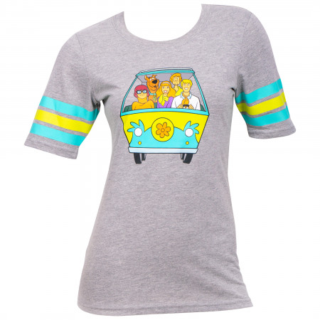 Scooby Doo Mystery Machine Front and Back Women's T-Shirt