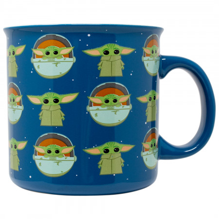 The Mandalorian The Child Repeating Print 20 Ounce Mug