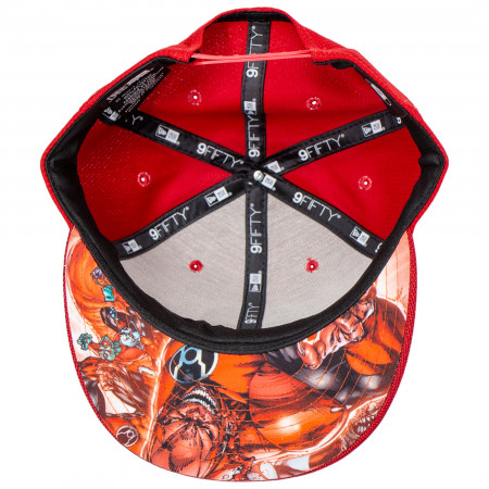 Red Lantern Symbol Armor New Era 9Fifty Adjustable Hat