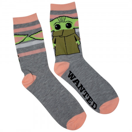 Star Wars The Mandalorian The Child Women's Casual Crew Socks