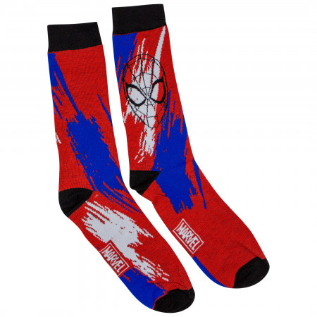 Spider-Man Red and Blue 2-Pack Casual Crew Socks