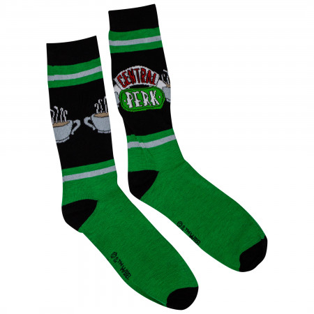 Friends TV Show Central Perk 2-Pack Casual Crew Socks