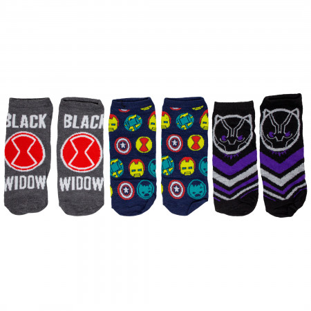 Marvel Heroes Sock of the Week Assorted Women's Shorties Socks 7-Pair Box Set