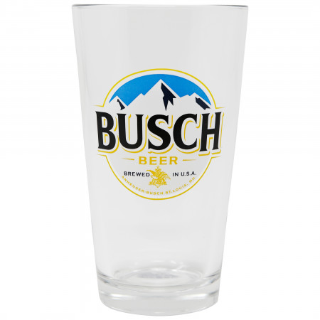 2 Rare Vintage BUSCH Beer Forest/Eagle Logo Footed Stem Pilsner Glasses 8 1/2” 
