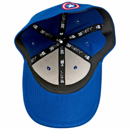 Captain America Shield Symbol Royal Blue New Era 39Thirty Fitted Hat