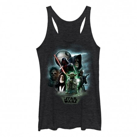 Star Wars Starwars Universe Black Juniors Racerback Tank Top