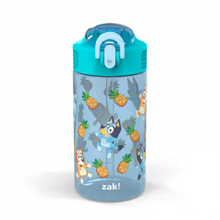 Bluey Powder Blue 16 ounce Reusable Plastic Water Bottle