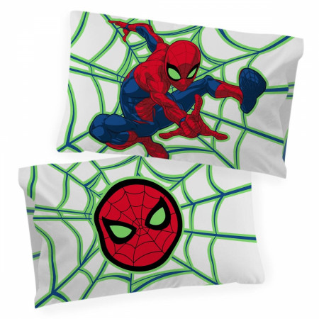 Spider-Man Glow In The Dark Reversible Pillow Case 2-Pack