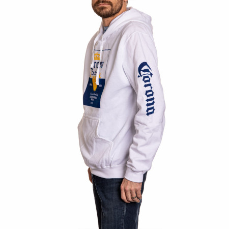 Corona Extra Label Logo Hoodie with Sleeve Prints