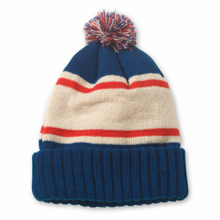 Pabst Blue Ribbon Beer Original Cuffed Knit Beanie with Pom