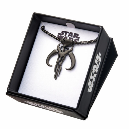 Star Wars The Mandalorian Symbol Steel Pendant Necklace