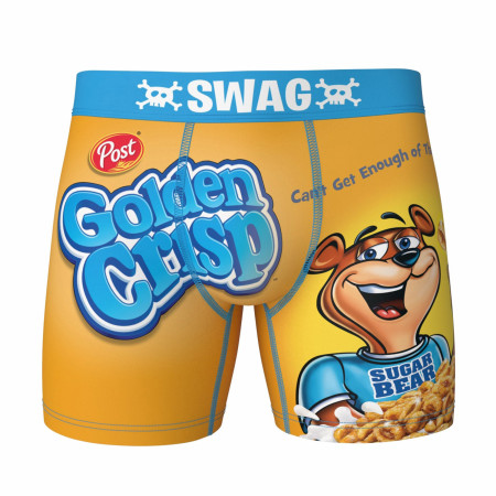 Post Golden Crisp Cereal Box Style Swag Boxer Briefs