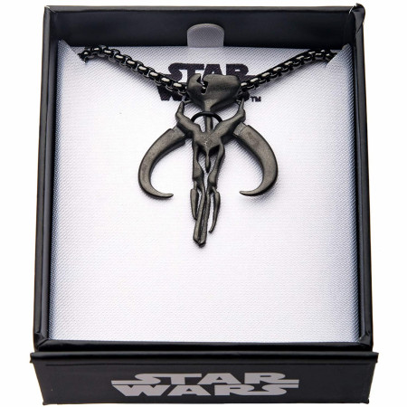 Star Wars The Mandalorian Symbol Steel Pendant Necklace