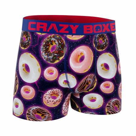 Crazy Boxer Space Donuts Men's Boxer Briefs