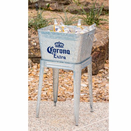 Corona Extra 42qt Steel Drink Tub with Handles and Drain Plug