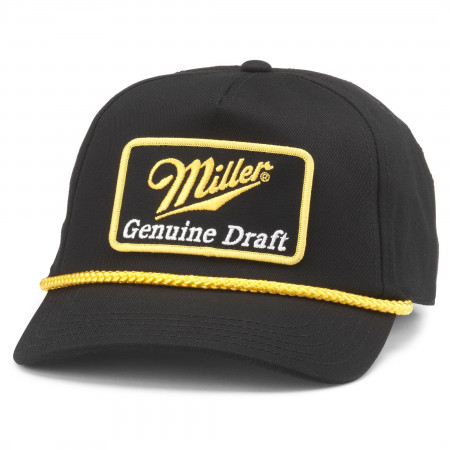 Miller Genuine Draft Logo Patch Adjustable Rope Hat