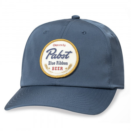 Original Pabst Blue Ribbon Beer Patch Adjustable Blue Snapback Hat