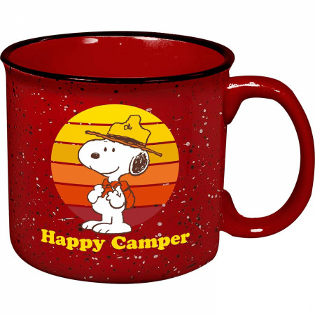 Peanuts Snoopy Happy Camper 20 oz Ceramic Camper Mug