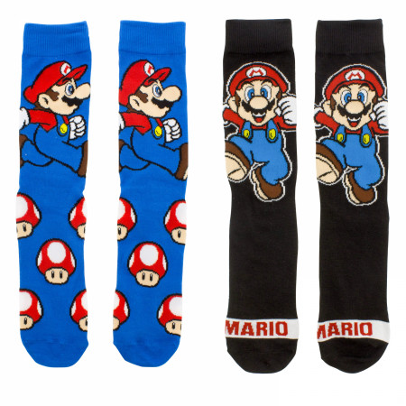Super Mario Bros. Level Up 2-Pack Crew Socks