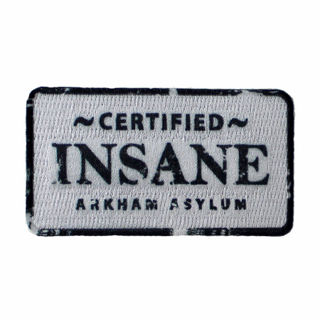 Gotham City Certified Insane Arkham Asylum Patch