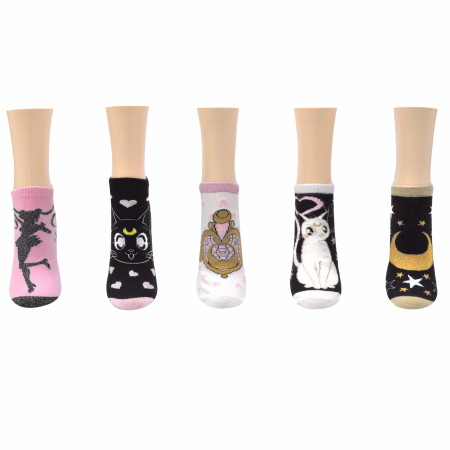Sailor Moon Lurex 5-Pair Pack of Low Cut Socks