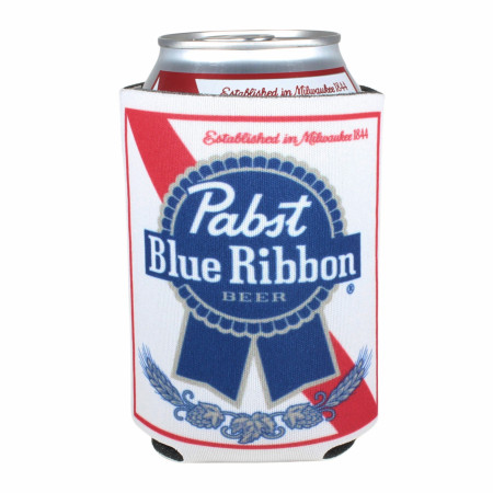 Pabst Blue Ribbon Logo 12oz Insulated Can Cooler