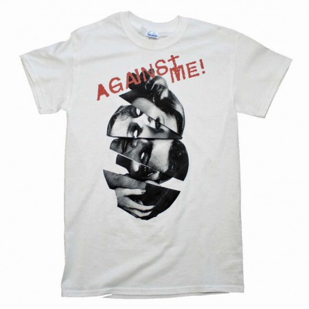 Against Me Men's White Heads T-Shirt