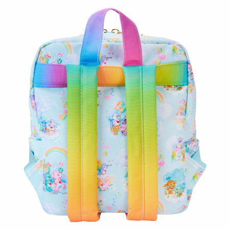 Care Bears Clouds All Over Print Square Mini Backpack By Loungefly