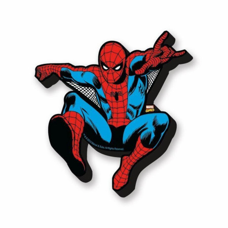 Marvel Comics Retro Spider-Man Swinging Cut-Out Magnet