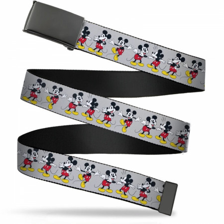 Mickey Mouse 4 Poses Scattered Webbing Belt