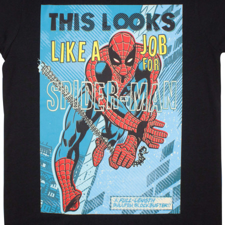 Spider-Man "This Looks Like A Job For" Marvel Comic T-Shirt