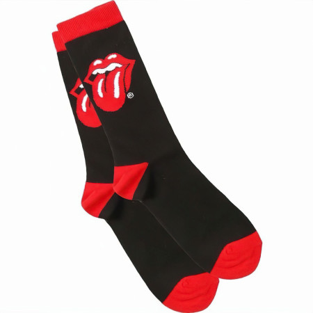 Rolling Stones Classic Tongue Logo Crew Socks