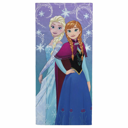 Disney's Frozen Elsa and Anna Swirls of Magic Beach Towel