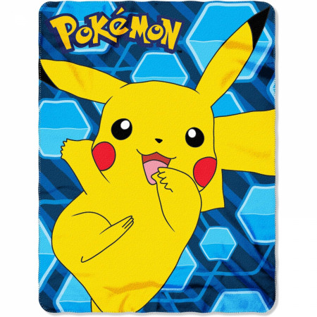 Pokemon Pikachu Hex 45"x60" Fleece Throw Blanket