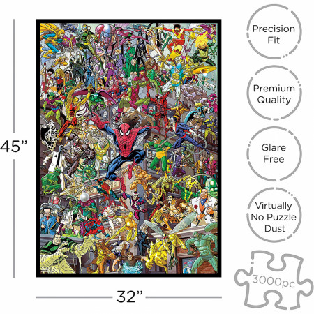 Spider-Man Villains 3,000 Piece Jigsaw Puzzle with Character Key
