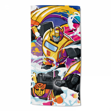 Transformers Bumblebee Neon Smoke 30"x60" Beach Towel