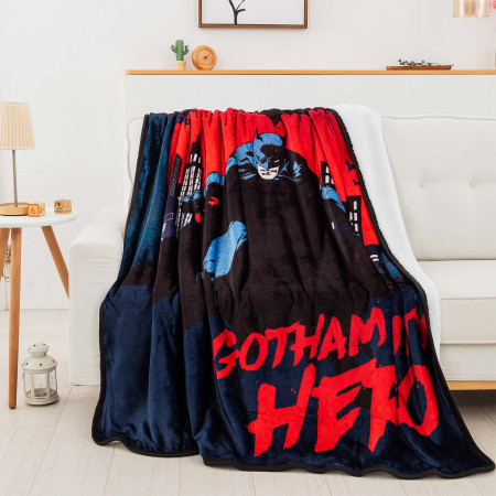 DC Comics Batman Gotham City Hero 60"x80" Silk Touch Throw Blanket