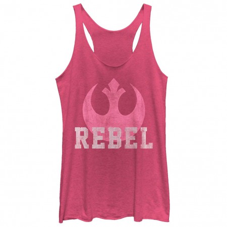 Star Wars Episode 7 Dessert Lace Pink Juniors Racerback Tank Top