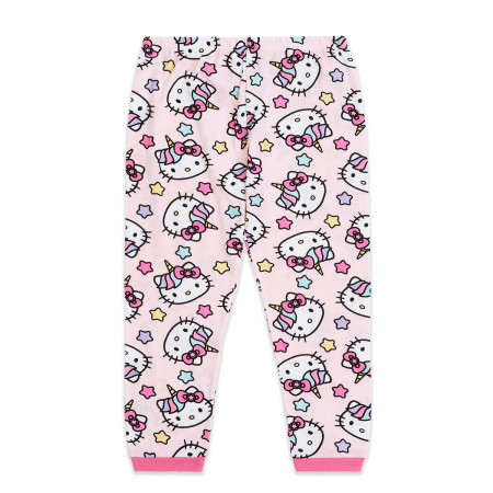 Hello Kitty Unicorn Rainbow 4-Piece Long Sleeve Pajama Set