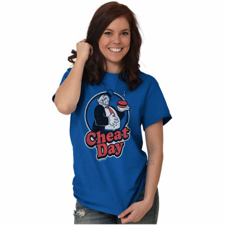 Popeye The Sailor Wimpy Character Cheat Day T-Shirt
