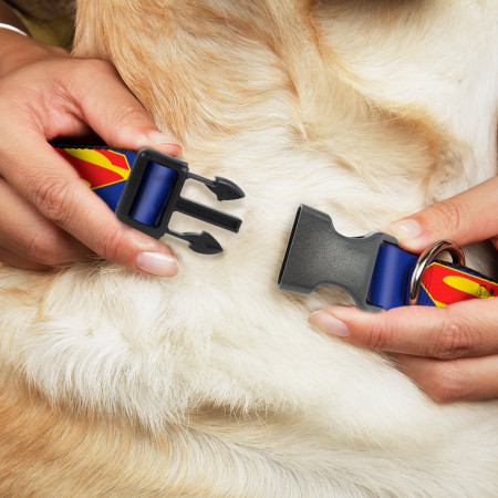 DC League of Super-Pets Superman 1" Wide Large Dog Collar