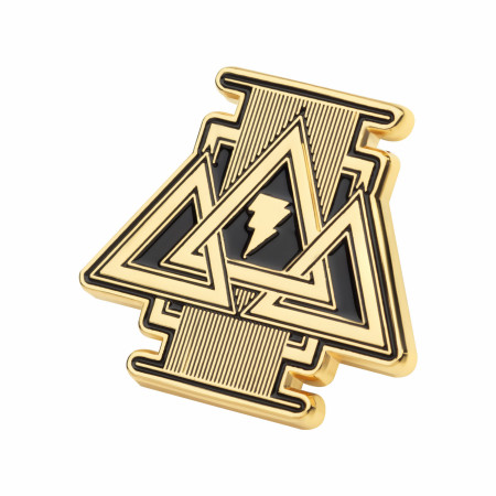 Black Adam Triple Triangle Logo Pin