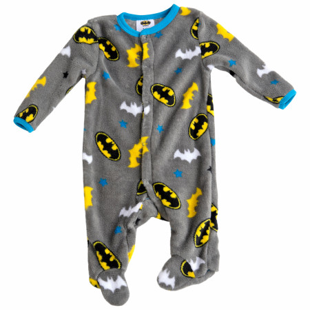 Batman Symbols and Logos All Over Print Footed Pajamas