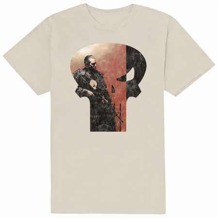 Marvel Punisher Skull Outline T-Shirt