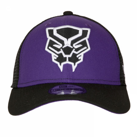 Black Panther Logo New Era 9Forty Adjustable Trucker Hat