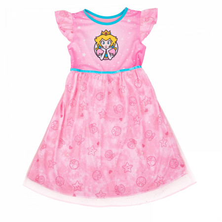 Super Mario Bros. Princess Peach Toddler Gown Pajamas