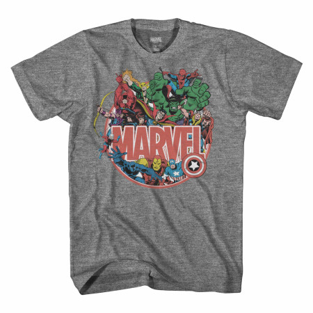 Marvel Heroes Retro T-Shirt
