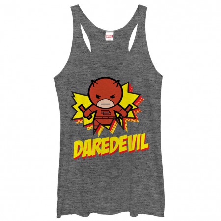 Daredevil Kamaii Gray Juniors Racerback Tank Top