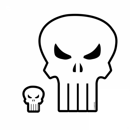 Punisher Logo 2-Piece Car Window Decal