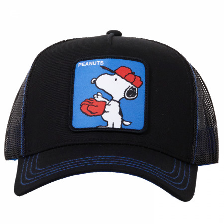 Peanuts Baseball Snoopy Snapback Trucker Hat